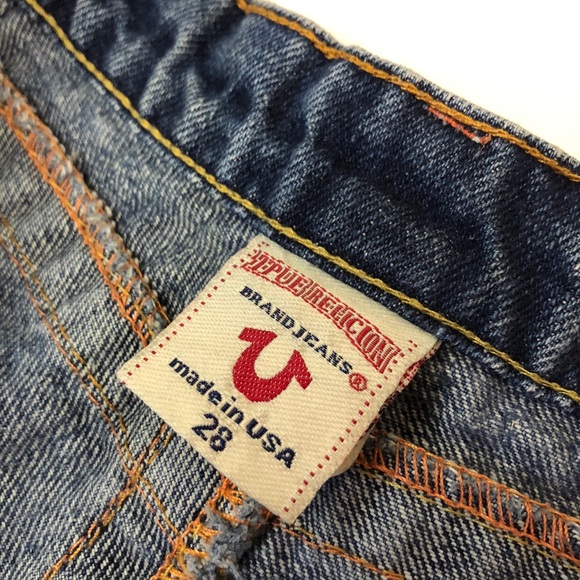 True Religion Med Wash Flare Sect Joey Jeans Sz 28 - Picture 5 of 8